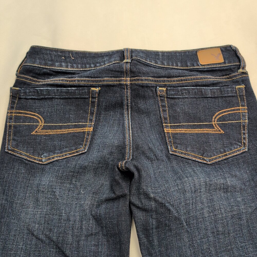 American Eagle Boyfriend Jeans Dark Wash Size 6 - Picture 7 of 13